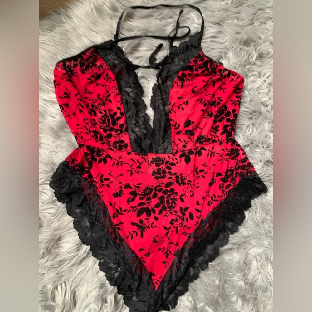 Black & Red Lace Lingerie